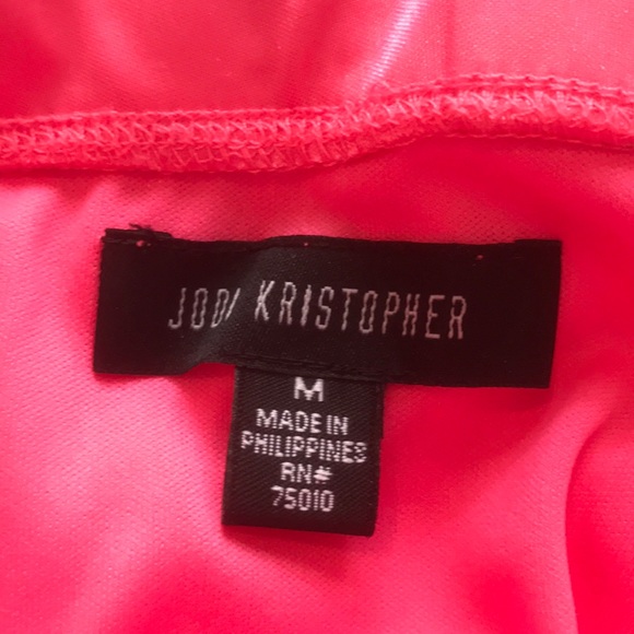 NWT-Jodi Kristopher 1 shoulder party dress - Picture 6 of 6